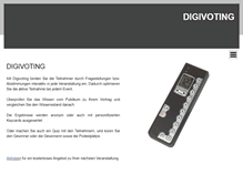 Tablet Screenshot of digivoting.com